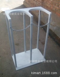 厂家直销双瓶钢制气瓶架 不绣钢架 可移动或固定气瓶架质量有保证