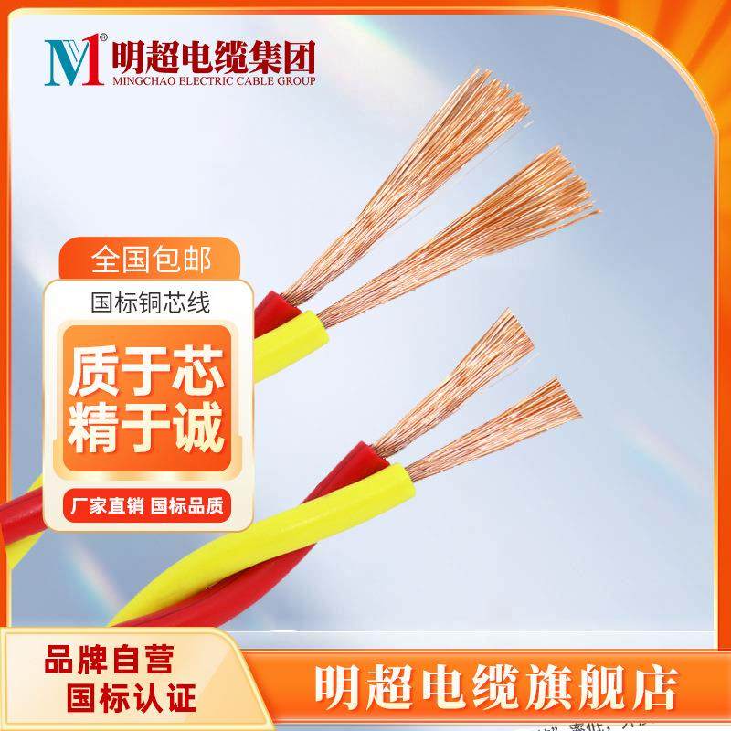 国家用0双绞XJG线/花线ZC-RVS-2*标1.5方平10米/卷