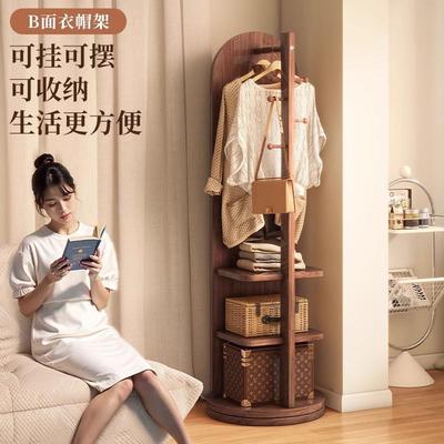 全身镜家用卧室拱形地镜试可旋转移动穿衣镜衣XCM帽架一落体式衣