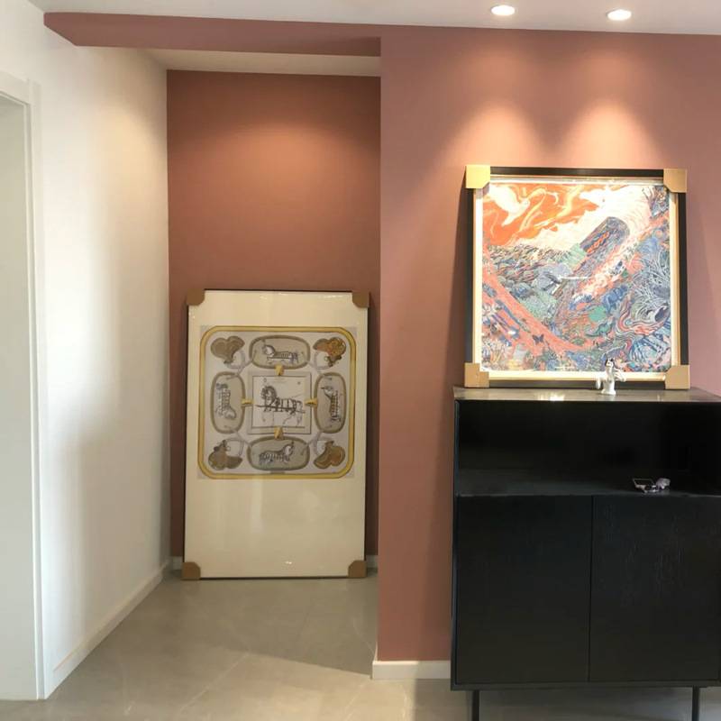 落地大幅挂画客厅餐厅轻奢竖版装饰画书房玄关马骑士现代简约壁画图片