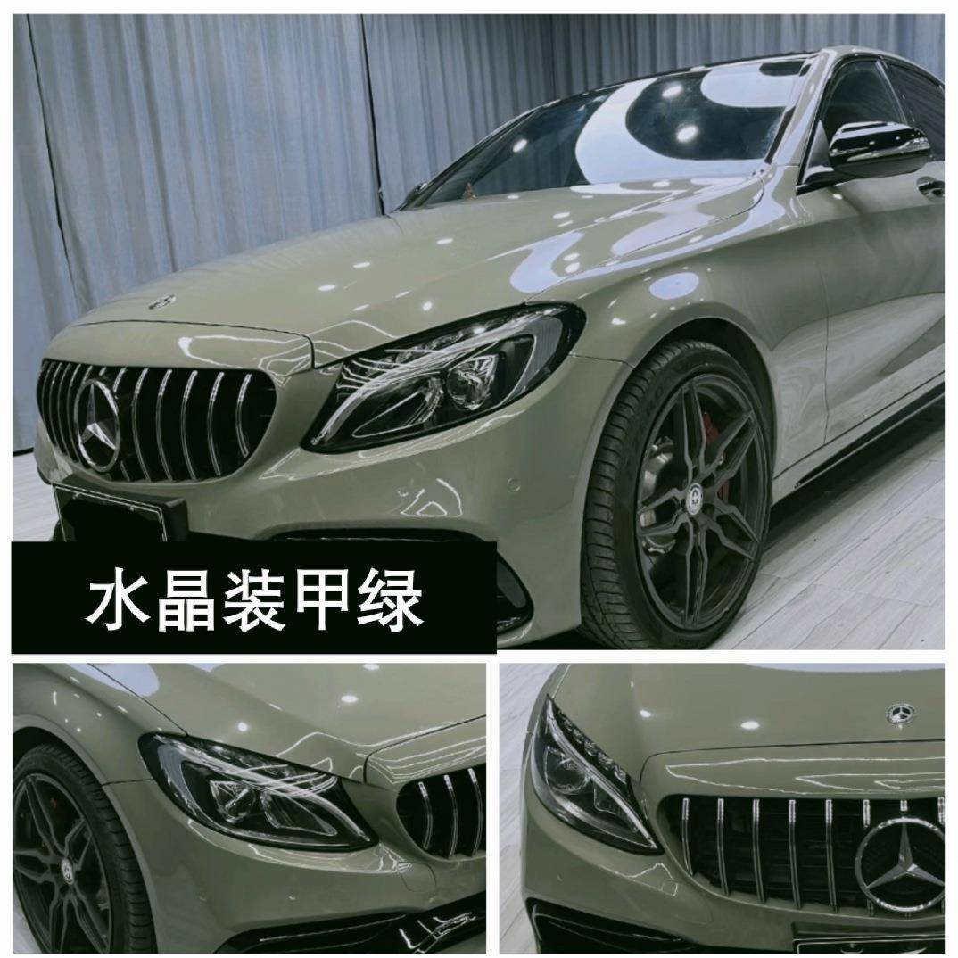 漆色水晶膜水泥灰多灰超亮水晶全车改MZP汽车改色膜内纳饰装饰面