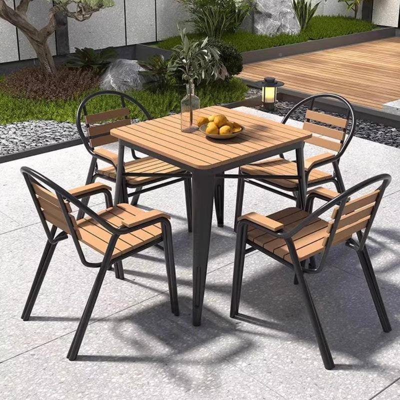 露简天闲庭院RPP餐桌椅约户外阳台椅组合休防水防晒花园室外小桌