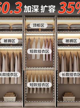 家轻奢实木柜用卧室型出租房简约现代对BLS开门衣儿童衣橱小户简