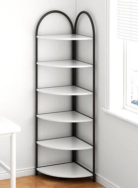 隔置物ZFO架艺角形靠墙收纳三架角落储物架客厅铁搁板架板子家用