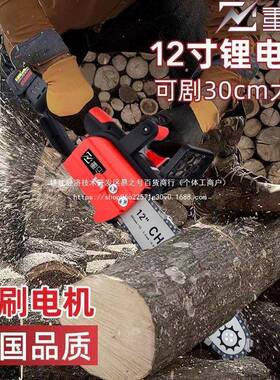 木家德国充电式电锯手提SWZ式用砍树伐户外锯树电动锯小型修枝锯