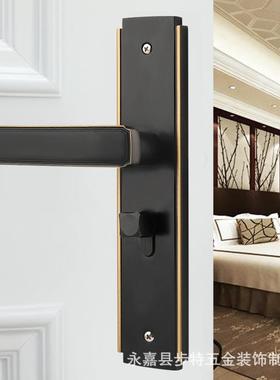 新中式室内门厂锁室XUY房卧门锁具门把手静磁音吸木门锁执手锁家