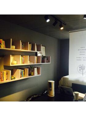 简约架定格子墙33322墙面书上夹缝置物架壁挂式做装饰墙柜搁架拉