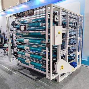 智能取存胶辊架卷智胶轴134库卧式多层智能能轴库