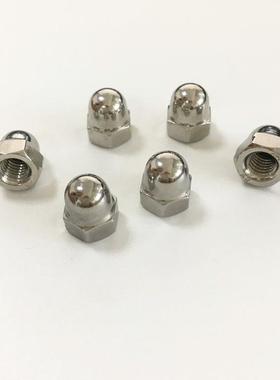 DN01587I4六角盖型螺母3不锈钢盖形半圆螺丝盖帽盖母90811六角螺