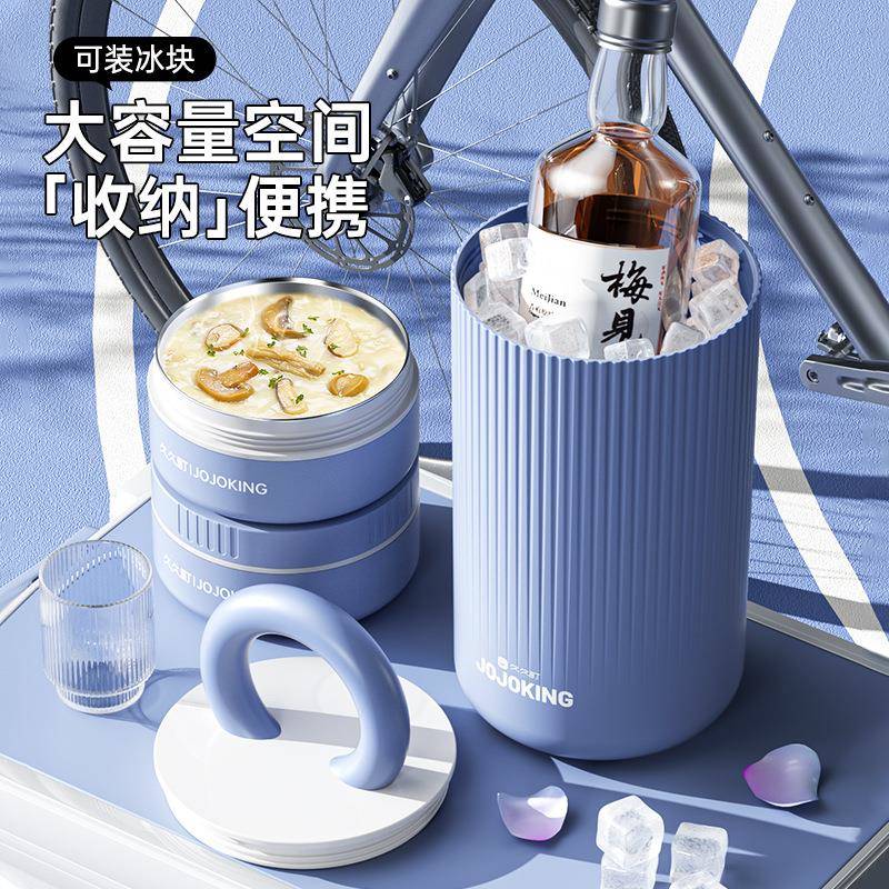 层圆双304大不锈钢饭盒容量儿童成人无品牌/便形当盒学生午餐盒户
