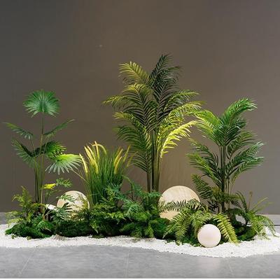 物仿QS-5023真绿造景场套装旅人蕉室内假植景观摆件商橱窗装饰植