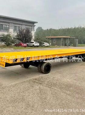 轮送货平板牵26195引拉货四平叉板车拖车车吨厂区吨拖板车吨
