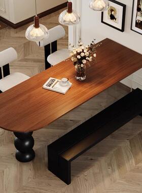 森选法式全实木餐桌椅小子CZ-25587套型客厅饭户桌中古风餐桌一半