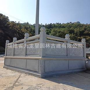 大浮理旗台花岗云岩青石栏杆SD-302石雕汉白玉升旗台石石材栏板祥