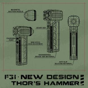 1万转JAR1VIS贾维斯FKBP31风暴三力扇高速无刷涡轮电机档可调吹风