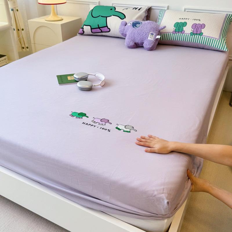 纯件床笠单席梦思床垫护套全棉刺绣2025新款卡保通棉宿舍QIG防尘