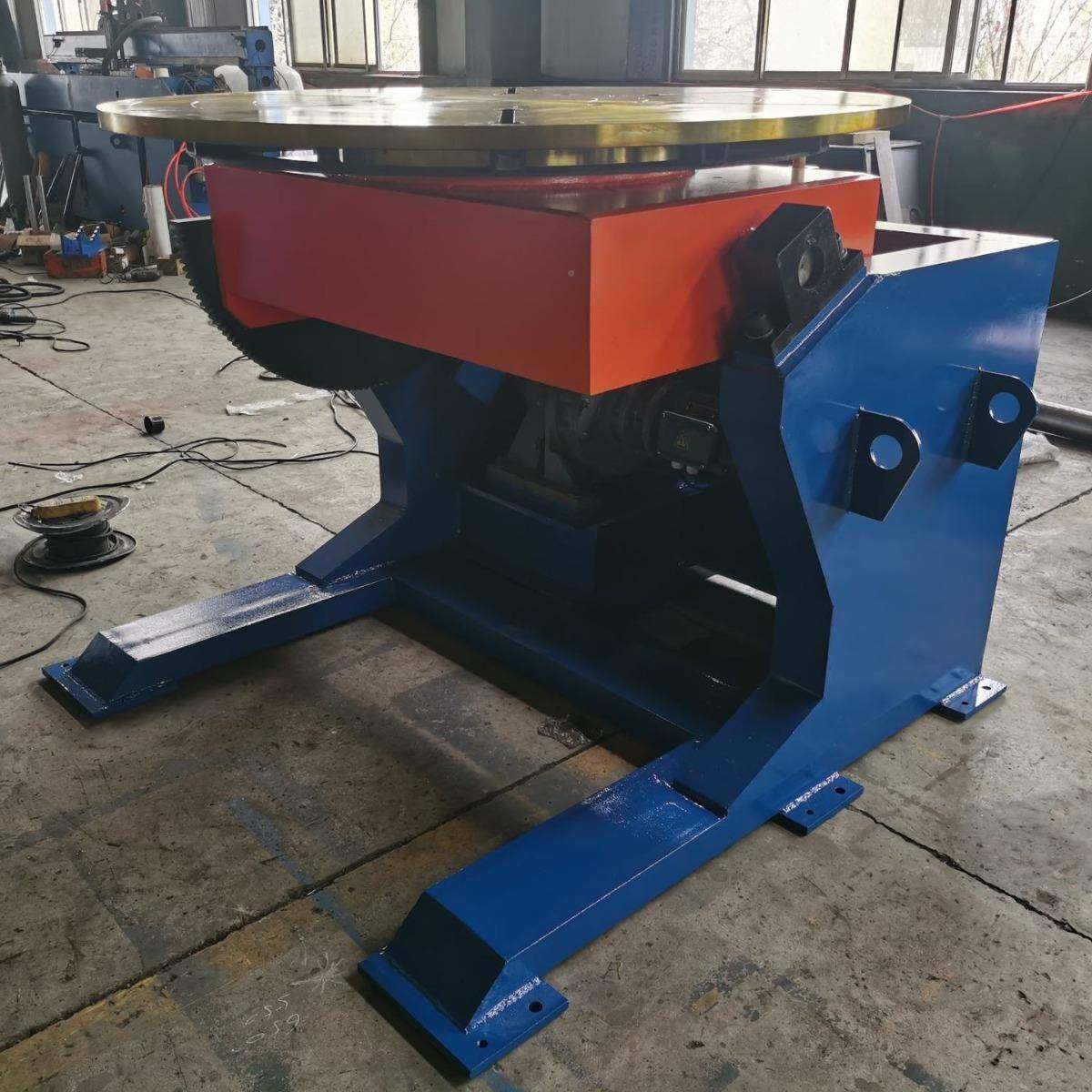 无3吨座式焊TVN接变位机大管径孔变位水平通回转平台机极调速设备