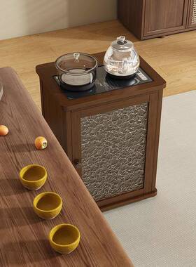 家用烧泡14779水壶体一茶边柜茶桌边柜移茶水柜茶台办公室动茶具