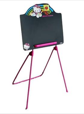 IVO儿架童画绘粉色支搭配卡通图案画板架木质