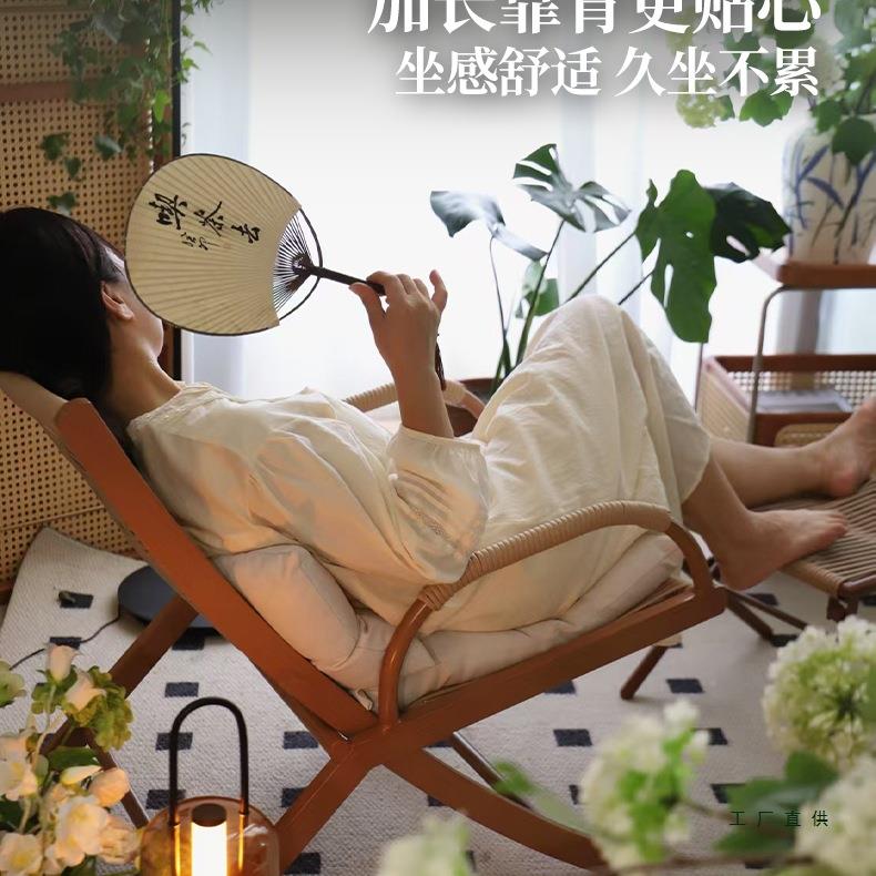 阳台小桌书椅看喝茶休闲户桌椅午休藤椅985外子躺庭椅院花园折叠