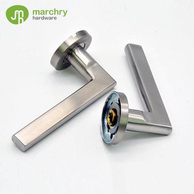 30GRI拉丝不锈4钢室内卧室锁046空心扁管简约门锁执手仿门精拉铸