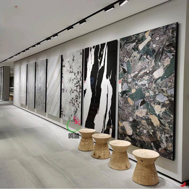无缝包边瓷砖展示架立式落地式墙砖大板架子收边挂墙直板陶瓷展架