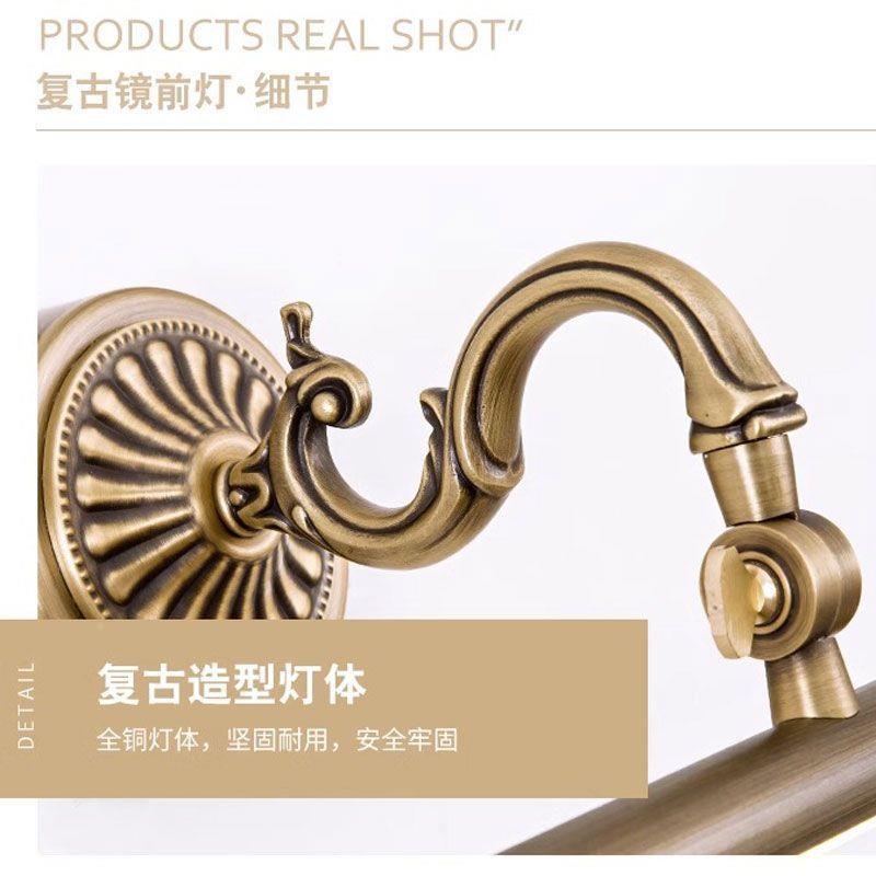 全铜Led欧镜前灯生间式浴卫室镜柜灯防美式壁77595灯复古镜水浴柜