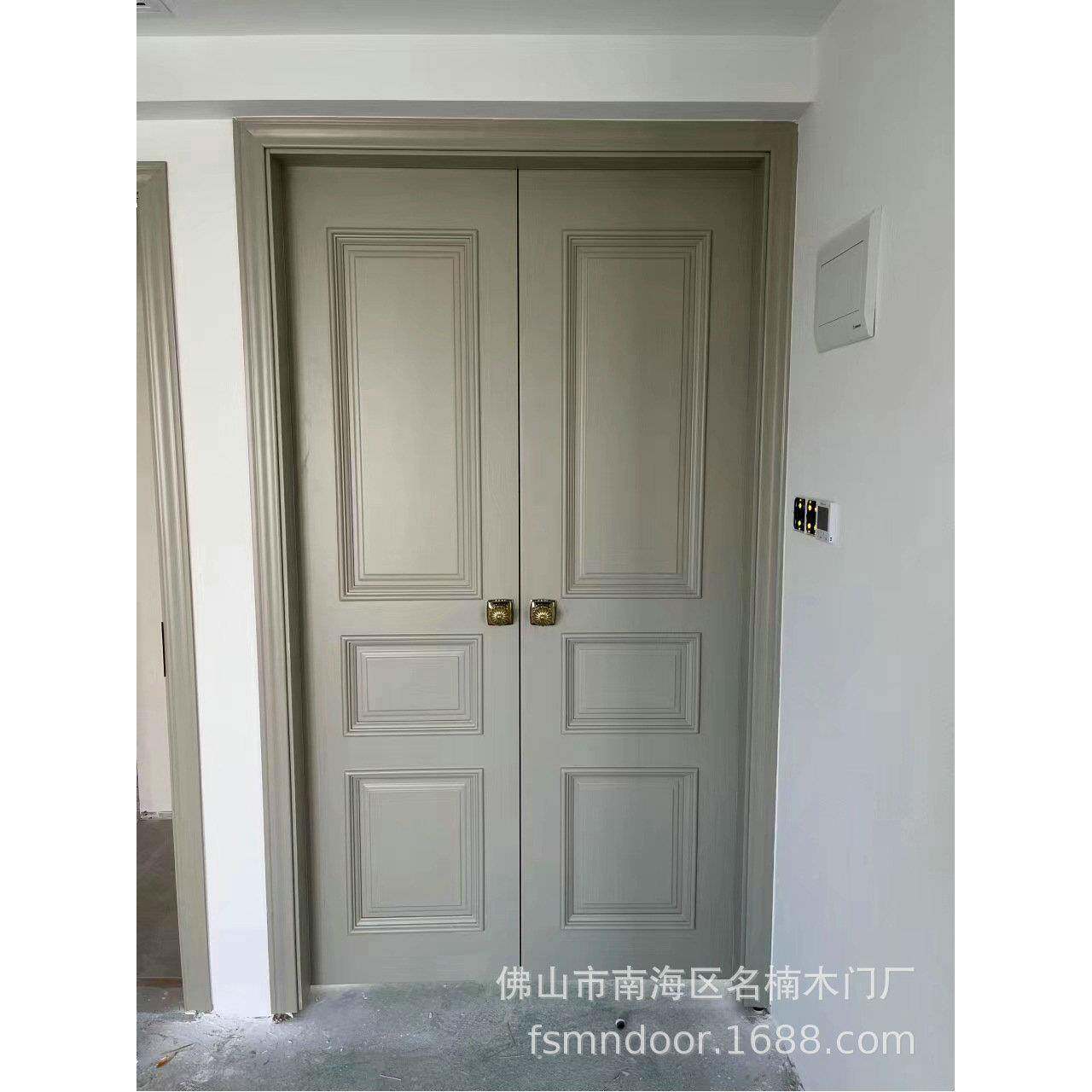 原YCY新音中式j静木门实木门卧室门室内门门入户平开木门