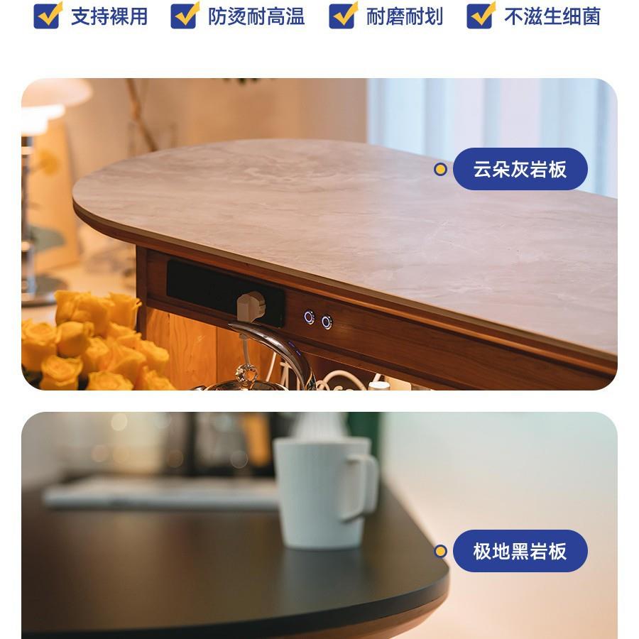 尽柜欢岛台家用桃樱实木岩43516隔断小吧台客厅收纳柜酒柜餐边储
