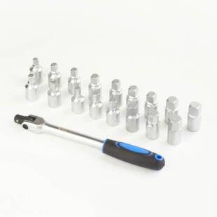 8件油底壳扳套手汽车保养机油底壳放卸油螺丝扳手套4141筒拆工具