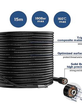 老多功能高压清洗机下水道WQI高喷射套件水清洁压水管鼠头通排污