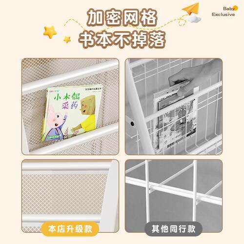 儿童书架易家用绘本架阅动读区移玩具收纳架简宝宝书置物OCQ架柜