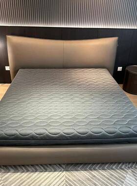 代简约香萘儿意床式极简包实木床双人主卧婚床储物现内陷齐95450