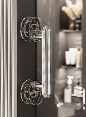 3Y卫V5吸盘钻石门把手手柄拉衣柜门手玻璃门窗户浴室J231165J生间