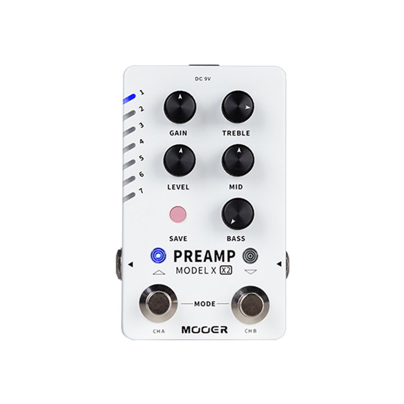 MOOER PREAMP MODEL X X2 多通道数字前级单块效果器 吉他配件