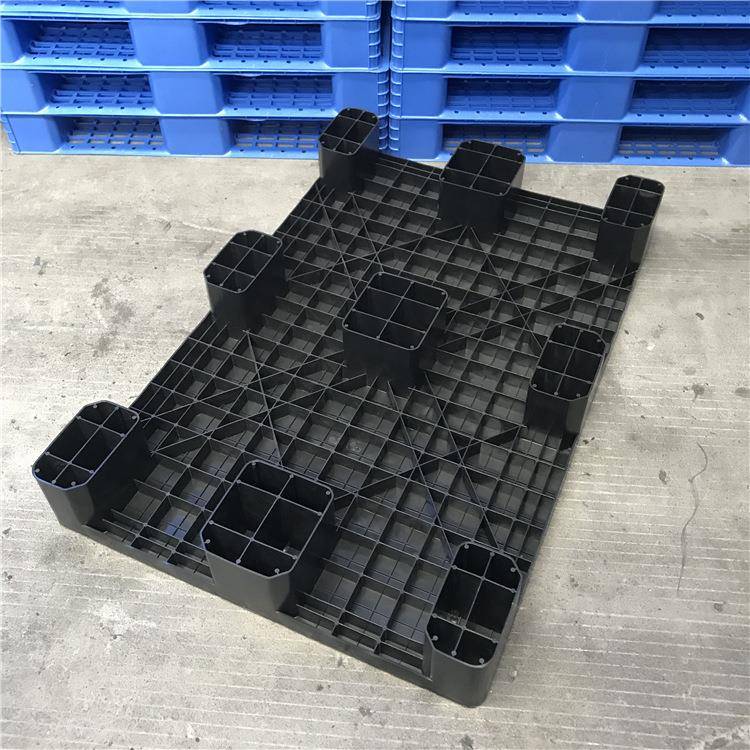 黑色塑料托盘表面DTC防2静电值6-9次方塑胶卡板平九面1叉08脚车栈