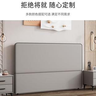 床单买落545地法式 地软靠背新单实木单双人头个床头 落款