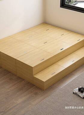 魔方合床小户榻榻米床组衣柜FUD一体储物组合收纳抽型屉魔箱方地