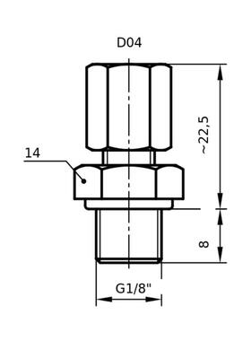 2N100hMG318508PP塑料接头E外M-Tecnik带管接头2N和G螺纹直螺纹8