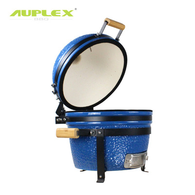 AUPLEX Outdoor Ceramic BBQ Grill Kamado 16 Inch CAST IRON