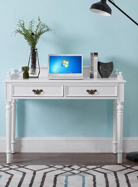 ST55311美式全木书桌卧家用字台欧写式简约小实户型电脑学习办公