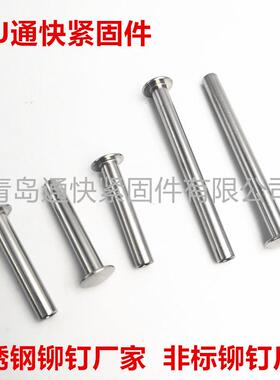 盘头半空非心铆钉标DIN6TFZ791不锈钢圆头半空心铆钉厂家铆钉定