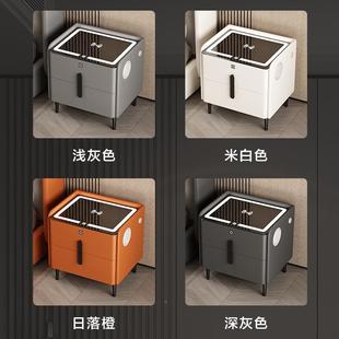 移动卧室大尺寸能收纳实5木无线充 大款 床头2柜20新款 智A15款