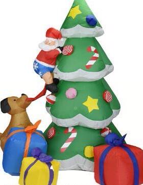 2咬.1米SNA气狗老人圣诞树气模圣节充诞气模