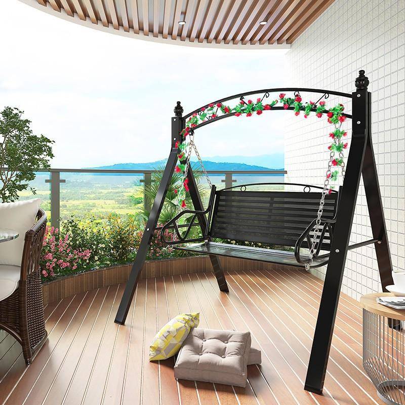 秋摇千户外庭大院阳台室外家用人吊篮藤IDI椅网红荡秋千双人吊床