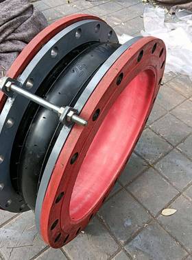 唐山钢用厂不易磨损橡胶软60接红色头橡胶偿器耐高温橡胶软补连接