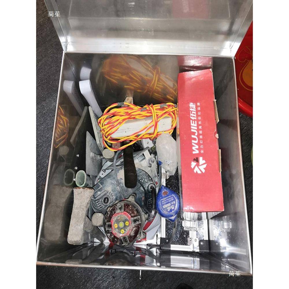 大铁皮工具铁箱子不储白99578068物锈钢箱锁收带纳大号盒子柜小铁