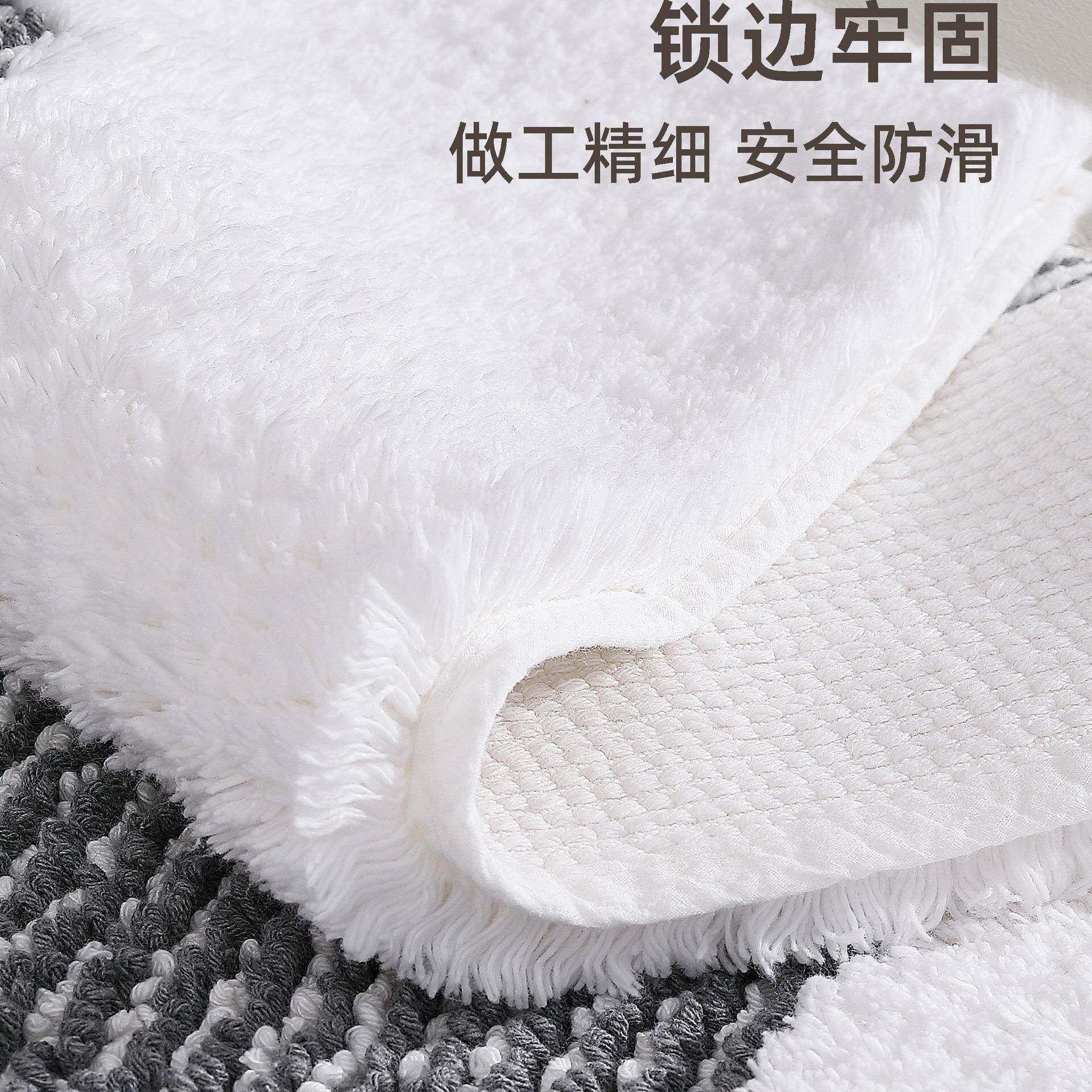 门浴室棉纯厚10084236加吸水地垫卫生间洗漱台防滑脚垫卧室厕所口