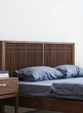 新木中式北美黑桃木2米大床主GMZ-1055床卧实双人现代中式简胡约