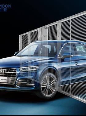 3.91透明VKTle示屏广p告舞台展厅商场橱窗晶膜贴膜全息LE显Dd显示